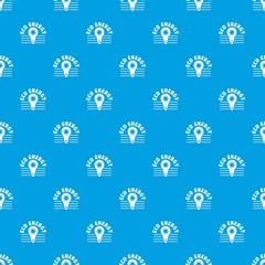 Poster - Eco energy pattern vector seamless blue repeat for any use