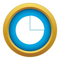 Poster - Graphs chart statistic icon blue vector isolated on white background for any design