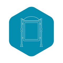Poster - Advertising sign icon. Outline illustration of advertising sign vector icon for web