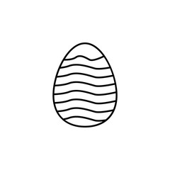 Poster - Easter, egg, decoration icon. Element of easter day icon. Thin line icon for website design and development, app development. Premium icon