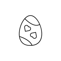 Poster - Easter, egg, decoration icon. Element of easter day icon. Thin line icon for website design and development, app development. Premium icon