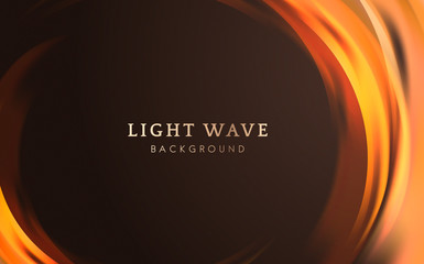 Poster - Light wave border background