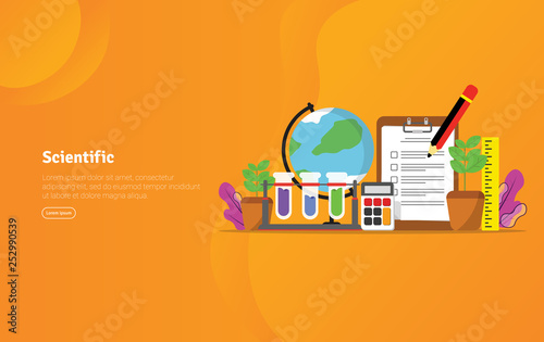 Scientific Concept Educational And Scientific Illustration Banner