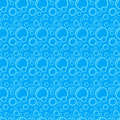 Wall Mural - Bubble Icon Seamless Pattern