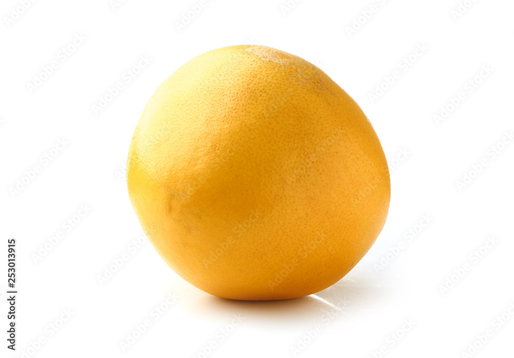 Tasty pomelo fruit on white background