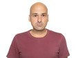 © spaxiax - Portrait of a sad bald man isolated