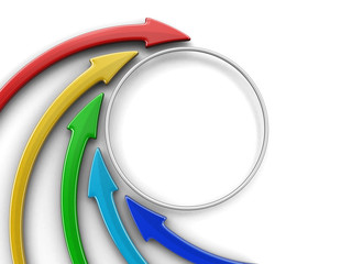 Poster - Circular Graph. Image with clipping path