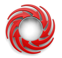 Poster - Circular Graph. Image with clipping path