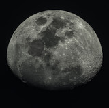 Fototapeta Młodzieżowe - Earth's Moon at Waxing gibbous phase