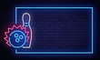 Bowling neon sign vector. Neon Frame Bowling Club Design template, light banner, night signboard, nightly bright advertising, light inscription. Vector illustration