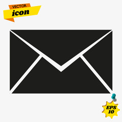 Poster - Email icon vector. E-mail icon. Envelope illustration. Message. Mail