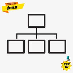 Aufkleber - Icon server and local network