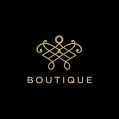 Aufkleber - Abstract Elegant Ornament Logo Design
