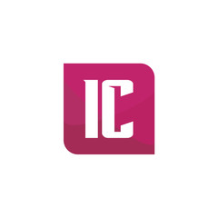 Initial Letter Logo IC Template Vector Design