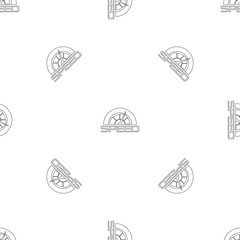 Poster - trendy speedometer pattern seamless vector repeat geometric for any web design