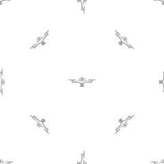 Poster - Aerial drone pattern seamless vector repeat geometric for any web design