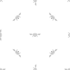 Poster - Smart drone pattern seamless vector repeat geometric for any web design