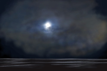 Wall Mural - moon and clouds