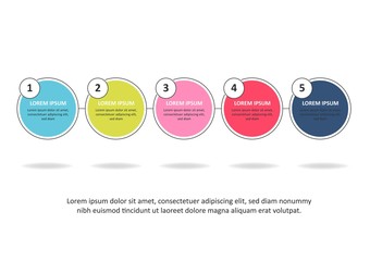 Business data visualization. Process chart. Abstract elements of graph, diagram with steps, options, parts or processes. Vector business template for presentation. Creative concept for infographic.