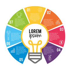 Poster - infographic business strategy plan with lorem ipsum