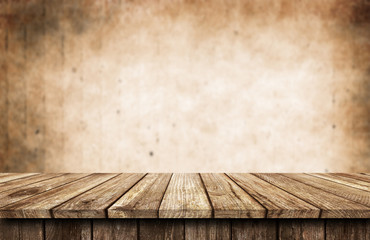 Wall Mural - Empty wooden table background