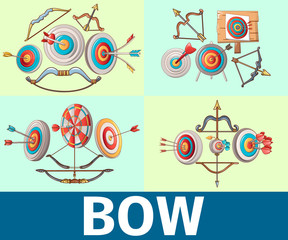 Poster - Bow pattern seamless. Cartoon of bow vector pattern seamless for web, poster and wrapping paper