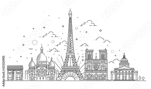 Fotografía Architectural landmarks of Paris