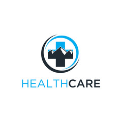 Aufkleber - Medical pharmacy logo design template. medical center, drug store, pharmacy, hospital