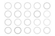 Big set of vector graphic circle frames for designBig set of vector graphic circle frames for design