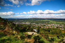 Landscape View Of Ilkley Moor West Yorkshire UK