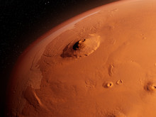 3d Rendered Illustration Of The Mars - Olympus Mons