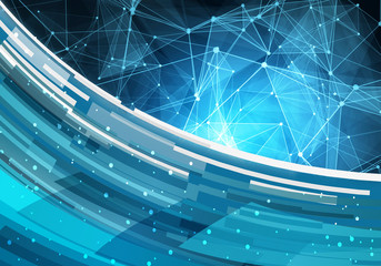 Leinwandbilder - Artistic 3d Computer Generated Illustration Of A Modern Technological Background