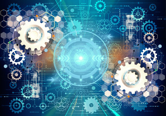 Leinwandbilder - Abstract Artistic Glowing Multicolored Modern Technological Artwork Background