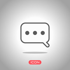 Poster - Simple text cloud. Linear, thin outline. Icon under spotlight. Gray background