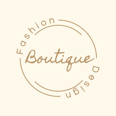 Canvas Print - Fashion boutique logo