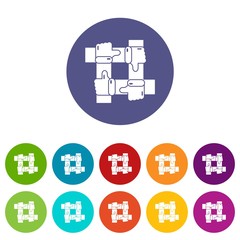 Poster - Like icons color set vector for any web design on white background