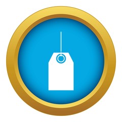 Poster - Black tag icon blue vector isolated on white background for any design