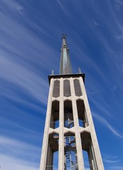 Wall Mural - Church in Bodö on sky background