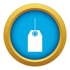 Poster - Black tag icon blue vector isolated on white background for any design