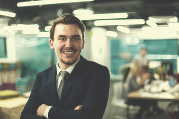 Wall Mural - Portrait of successful Businessman