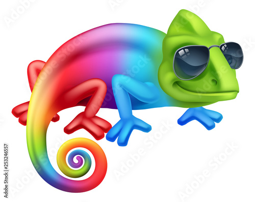 A cool chameleon lizard car...