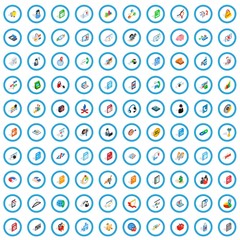 Poster - 100 database icons set in isometric 3d style for any design vector illustration