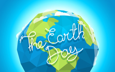 Poster - The Earth Day vector card