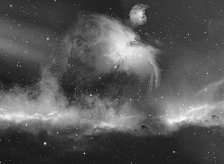 Wall Mural - vintage space and nebula