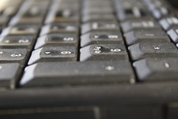 closeup of computer keyboard