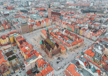 Wroclaw Old Town Aerial