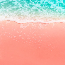 Trend  Of The Colors For This Season - Living Coral..Summer Concept, Sea Beach In Trend Colors