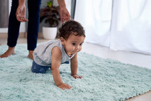 Baby Learning How To Crawl Walk Move