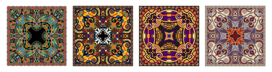 Canvas Print - Traditional ornamental floral paisley bandanna