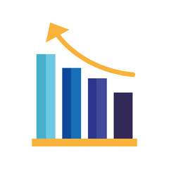 Sticker - business financial chart